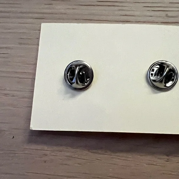 Silver and Turquoise Longhorn Pins - Picture 2 of 3